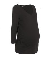 New Look Maternity Black Jersey 3/4 Sleeve T-Shirt